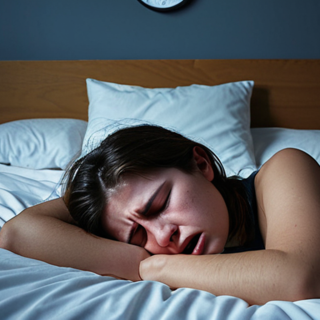 **Image Prompt 1: The Nap Hangover**
    A person, appearing disoriented and visibly exhausted, sits up in bed or on a couch after a nap. Their eyes are half-closed, brows furrowed, and a general sense of grogginess and confusion emanates from them. A traditional, perhaps jarring, alarm clock (or a phone displaying a harsh alarm screen) is visible nearby, symbolizing the abrupt interruption of deep sleep. The lighting is dull, emphasizing a "brain fog" or "sleep inertia" effect, with a feeling of lost time rather than rejuvenation.